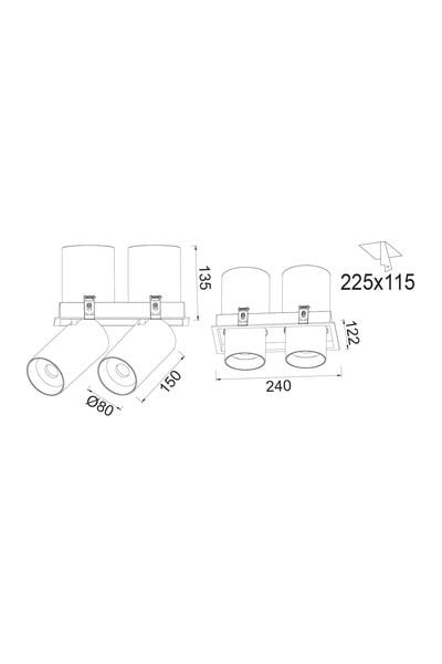 FL-2278 BForlife FL-2278 B Sıva Altı Yönlendirilebilir Spot Armatürler 35WForlife FL-2278 B Sıva Altı Yönlendirilebilir Spot{ubercoelektromarket}