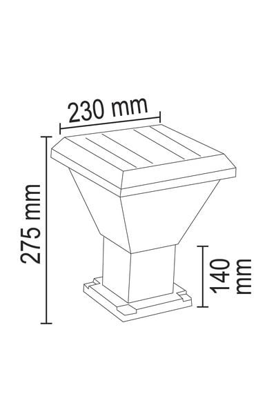 FL-3152Forlife FL-3152 100w Solar Bahçe Armatürleri Kare Model IP65Forlife FL-3152 100w Solar Bahçe Armatürleri Kare Model IP65{ubercoelektromarket}