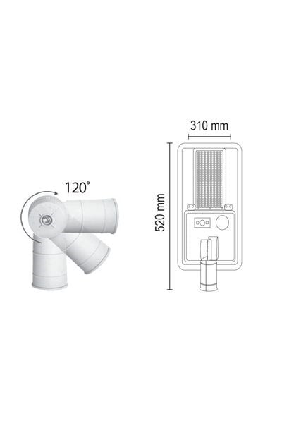 FL-3349Forlife FL-3349 120w Solar Sokak Armatürü IP65Forlife FL-3349 120w Solar Sokak Armatürü IP65{ubercoelektromarket}