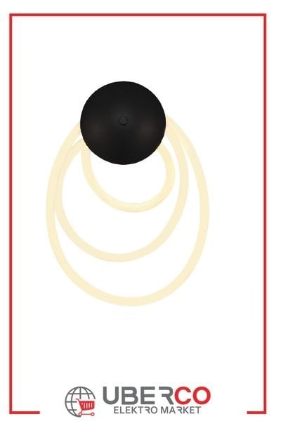 FL-4512 OForlife FL-4512 O Duvar Apliği Aplik Siyah-BlackForlife FL-4512 O Duvar Apliği Aplik Siyah-Black{ubercoelektromarket}