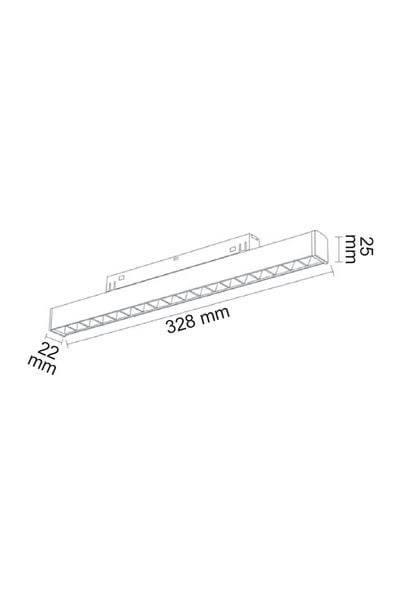 FL-5513 DDForlife FL-5513 DD 33 Cm Kompakt Lensli Magnet Armatür Dali Dimli 18WForlife FL-5513 DD 33 Cm Kompakt Lensli Magnet Armatür Dali{ubercoelektromarket}