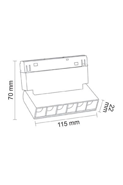 FL-5521 DD-WForlife FL-5521 DD White 11 Cm Hareketli Kompakt Lensli Magnet Armatür Dali Dimli White 6WForlife FL-5521 DD White 11 Cm Hareketli Kompakt Lensli{ubercoelektromarket}