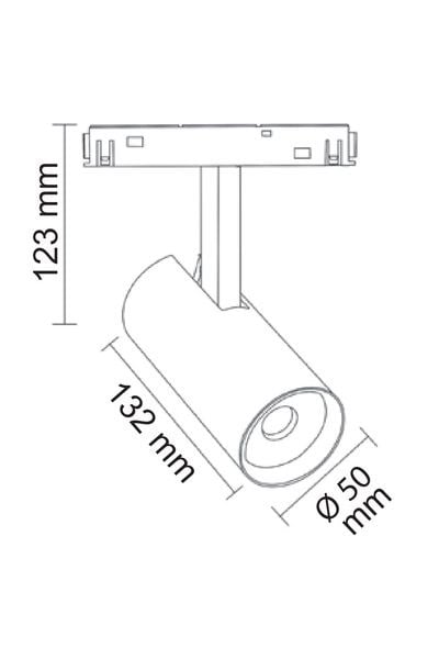 FL-5571 D-WForlife FL-5571 D White Magnet Ray Spot Dimli White 10WForlife FL-5571 D White Magnet Ray Spot Dimli White 10W{ubercoelektromarket}