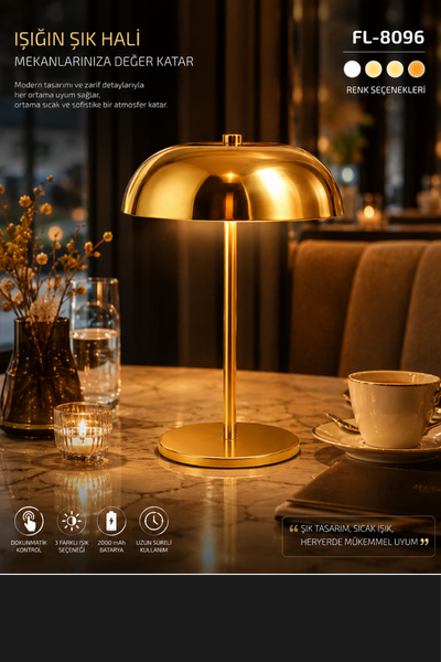 FL-8096Forlife FL-8096 Dekoratif Şarjlı Masa LambalarıForlife FL-8096 Dekoratif Şarjlı Masa Lambaları{ubercoelektromarket}