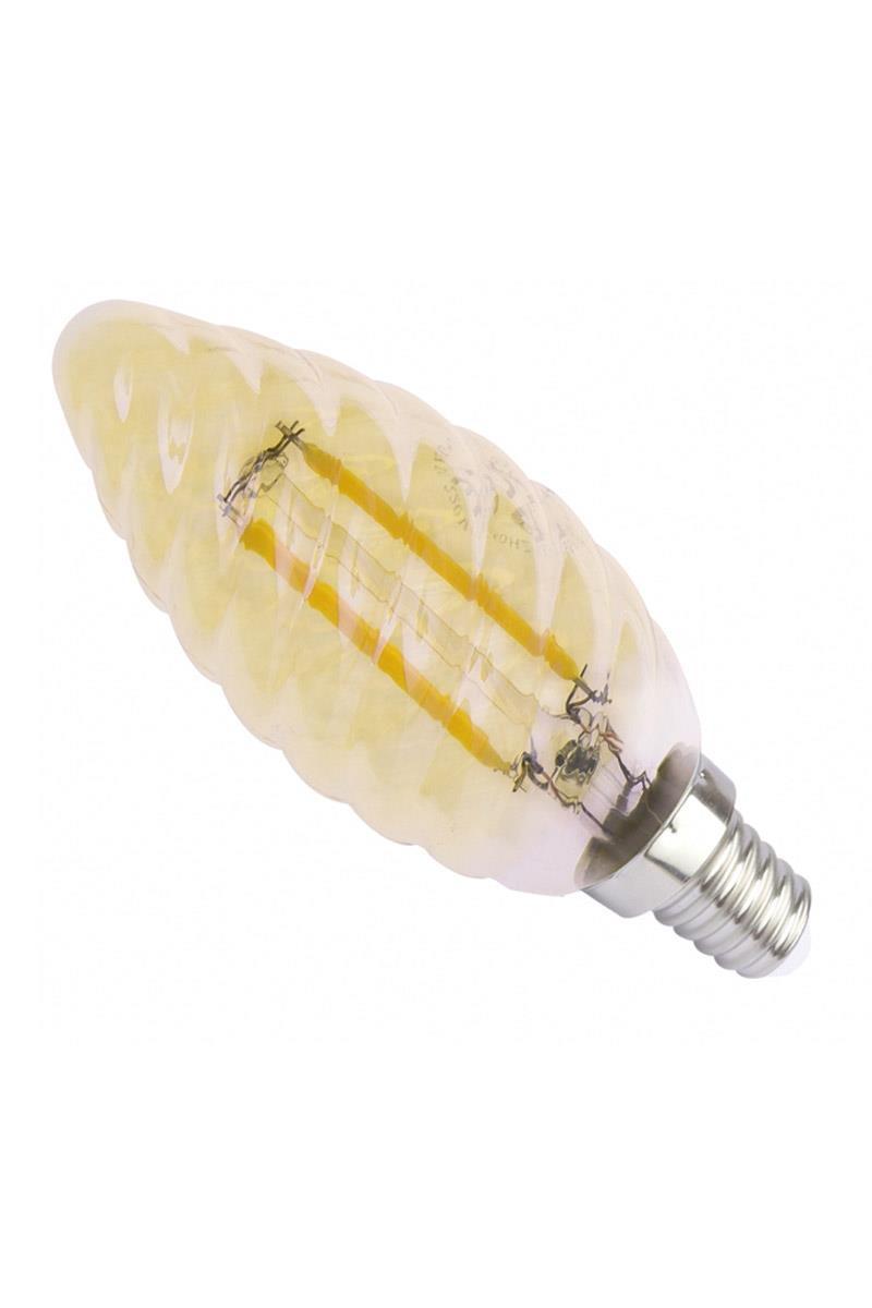 Global K2 KES610 4W E14 2700K Sarı C35 Led Flamanlı Rustik Ampul