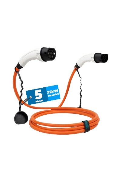 HIMS EMEF-22T2-TB-5Hims EMEF-22T2-TB-5 22kW Tip 2 Soketli Turuncu 5m Elektrikli Araç Şarj KablosuHims EMEF-22T2-TB-5 22kW Tip 2 Soketli Turuncu 5m{ubercoelektromarket}
