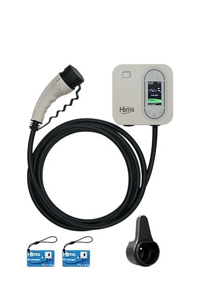 P177967Hims HCDKB-22 22kW Destekli 5m Kablolu Smart Beyaz Elektrikli Araç Şarj İstasyonuHims HCDKB-22 22kW Destekli 5m Kablolu Smart Beyaz{ubercoelektromarket}