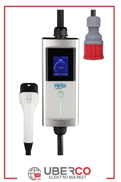HIMS HCTK-22-G-TFHims HCTK-22-G-TF 22kW Tip 2 Soketli Sanayi Tipi Konnektörlü Taşınabilir Elektrikli Araç Şarj CihazıHims HCTK-22-G-TF 22kW Tip 2 Soketli Sanayi Tipi{ubercoelektromarket}