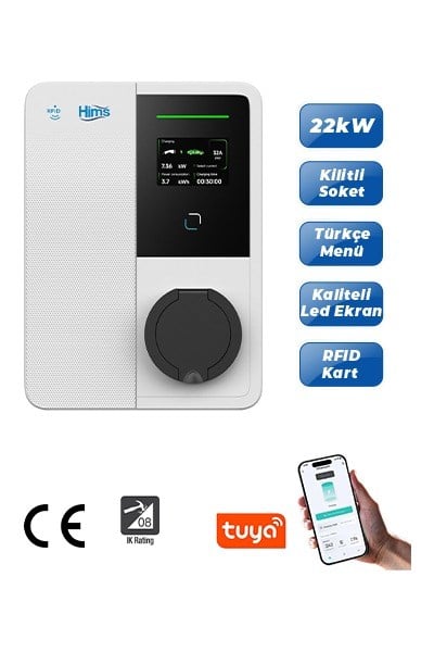 P181982Hims HEVC-22 22kW Bireysel Duvar Tipi Araç Şarj CihazıHims HEVC-22 22kW Bireysel Duvar Tipi Araç Şarj Cihazı{ubercoelektromarket}