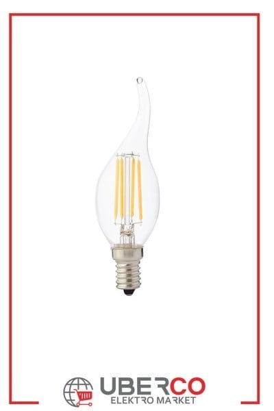 001-014-0004 BHoroz 001-014-0004 Filament Flame 4W Led Fılament Ampul 6400K Beyaz 220-240V E14 DimHoroz 001-014-0004 Filament Flame 4W Led Fılament Ampul 6400K{ubercoelektromarket}
