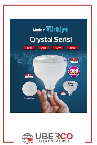 001-016-1020 BHoroz 001-016-1020 Crystal 20W Led Ampul 6400K Beyaz 175-250V E27Horoz 001-016-1020 Crystal 20W Led Ampul 6400K Beyaz 175-250V E27{ubercoelektromarket}