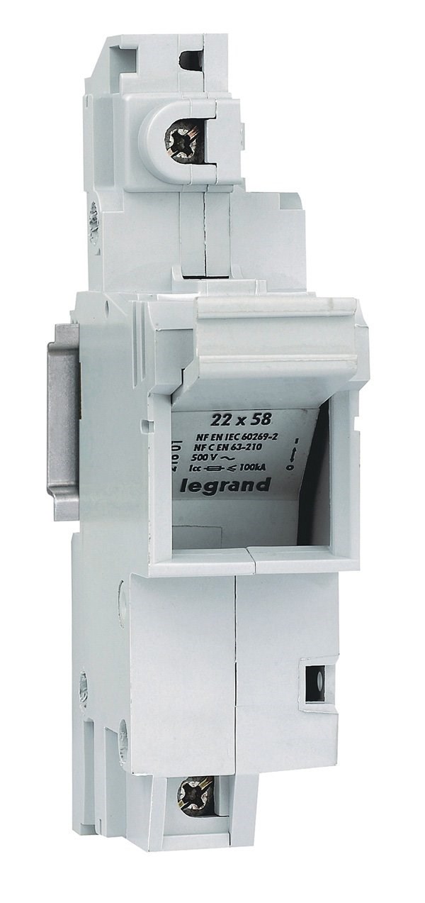 LEGRAND 021601Legrand Kartuş sigorta yuvası 1P (22X58 kartuşlar için)Legrand 1 Kutup{ubercoelektromarket}