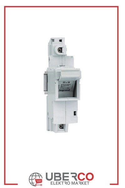 LEGRAND 021601Legrand Kartuş sigorta yuvası 1P (22X58 kartuşlar için)Legrand 1 Kutup{ubercoelektromarket}