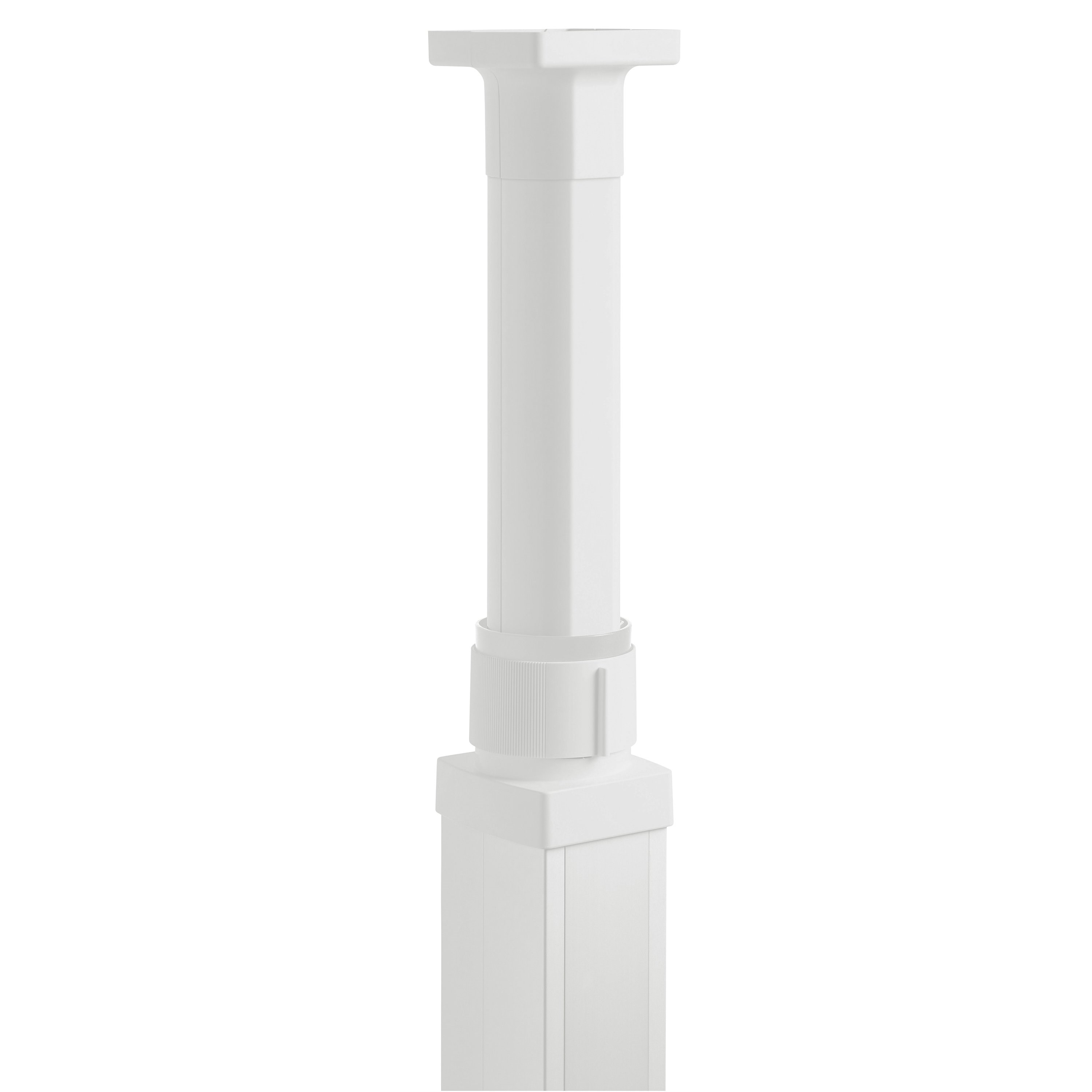 LEGRAND 653066Legrand Bir veya iki bölmeli kaidesiz sütunlar için teleskobik sabitleme çubuğu sonlandırma kiti, beyazLegrand 2 adet PVC kapak 1 adet PVC gövde - Beyaz{ubercoelektromarket}