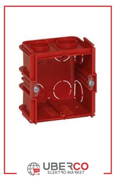 LEGRAND 080151Legrand Batibox Birleştirilebilen kare tekli buat Derinlik: 50 mmLegrand 2 modül{ubercoelektromarket}