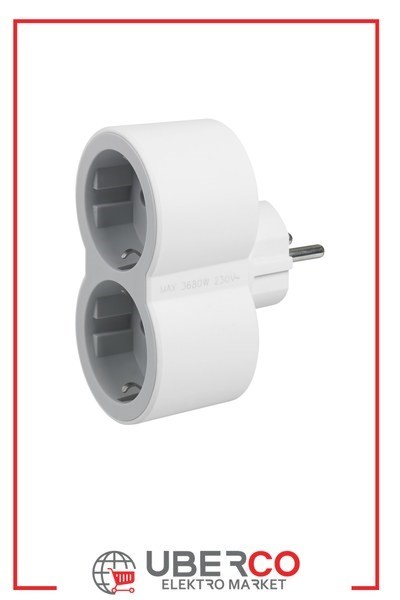 LEGRAND 694516Legrand ÇOKLU FİŞ/PRİZLER, 16 A, 2 X 2P+E ÖNDEN ÇIKIŞLI, BEYAZ/AÇIK GRİLegrand 2li önden çıkışlı priz - 16A - Beyaz-Açık Gri{ubercoelektromarket}
