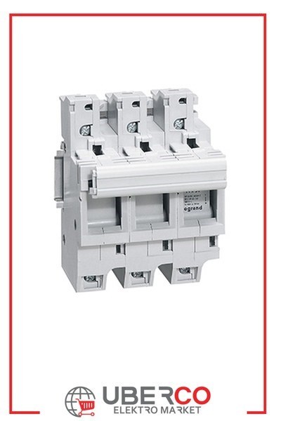 LEGRAND 021504Legrand Kartuş sigorta yuvası 3P (14X51 kartuşlar için)Legrand 3 Kutup{ubercoelektromarket}