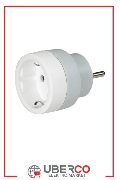 LEGRAND 050382Legrand Fransız standartı prizi alman standartı prize dönüştüren adaptörLegrand Adaptörler - Adaptör (Alman std --> Fransız std){ubercoelektromarket}