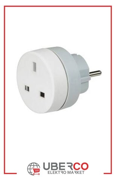 LEGRAND 050383Legrand Alman standartı prizi ingiliz standartı prize dönüştüren adaptörLegrand Adaptörler - Adaptör (İngiliz std --> Alman std){ubercoelektromarket}