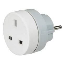 LEGRAND 050383Legrand Alman standartı prizi ingiliz standartı prize dönüştüren adaptörLegrand Adaptörler - Adaptör (İngiliz std --> Alman std){ubercoelektromarket}