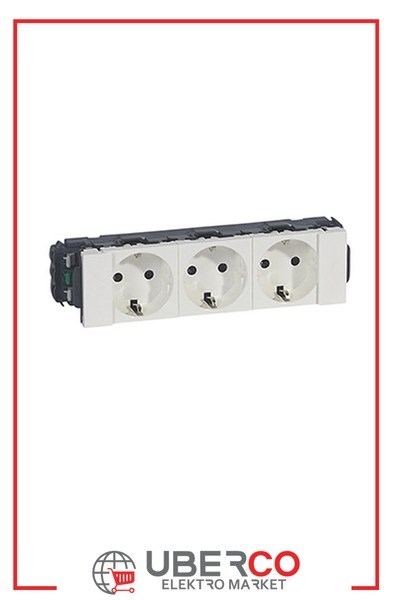LEGRAND 077203Legrand Alman STD. Otomatik Bağlantılı Kaidesiz “DLP” Prizler - Soluclip Aksesuarlı - BeyazLegrand Alman STD. Otomatik Bağlantılı Kaidesiz “DLP”{ubercoelektromarket}