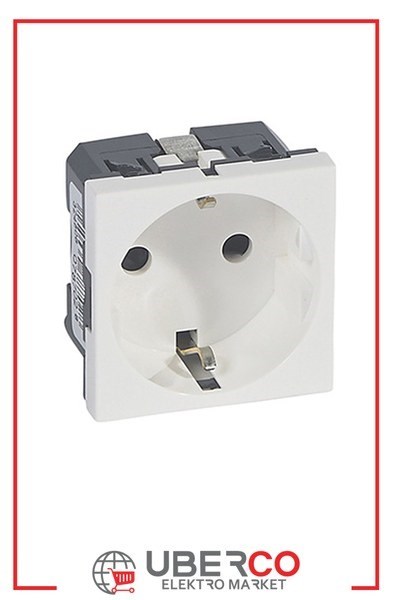 LEGRAND 078702Legrand Alman STD. Vida Bağlantılı Antimikrobiyal Priz - Topraklı Priz - BeyazLegrand Alman STD. Vida Bağlantılı Antimikrobiyal Priz{ubercoelektromarket}