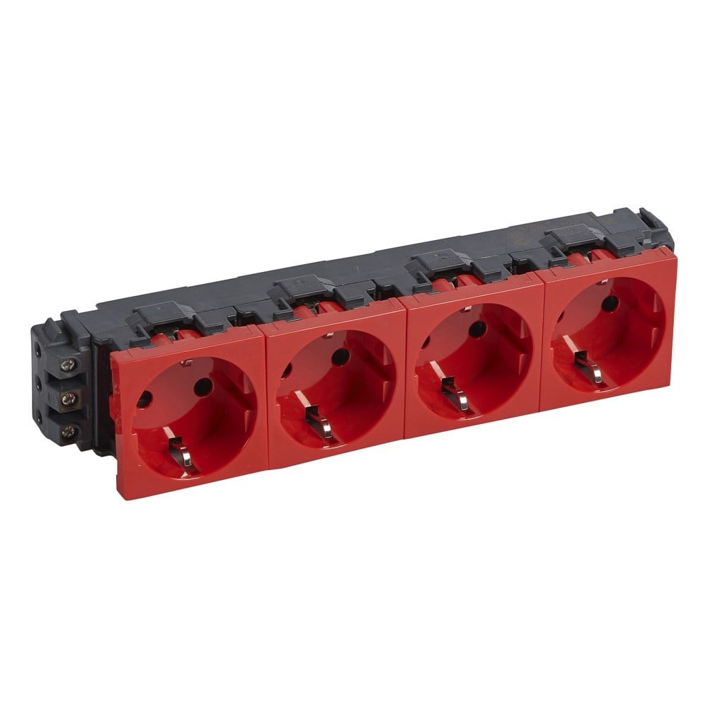 LEGRAND 077614Legrand Alman STD. Vida Bağlantılı “DLP” Prizler - 4 x 