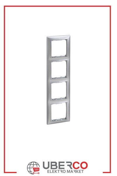 LEGRAND 770154Legrand Alüminyum Çerçeveler - DörtlüLegrand Alüminyum Çerçeveler - Dörtlü{ubercoelektromarket}