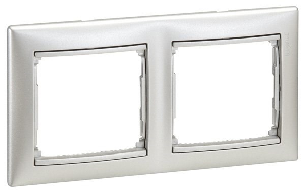 LEGRAND 770152Legrand Alüminyum Çerçeveler - İkili YatayLegrand Alüminyum Çerçeveler - İkili Yatay{ubercoelektromarket}