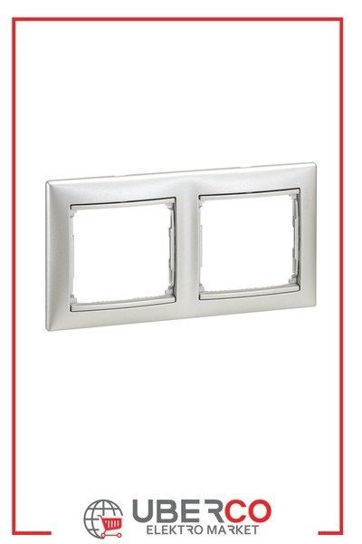 LEGRAND 770152Legrand Alüminyum Çerçeveler - İkili YatayLegrand Alüminyum Çerçeveler - İkili Yatay{ubercoelektromarket}