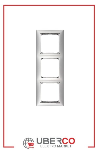 LEGRAND 770153Legrand Alüminyum Çerçeveler - Üçlü YatayLegrand Alüminyum Çerçeveler - Üçlü Yatay{ubercoelektromarket}