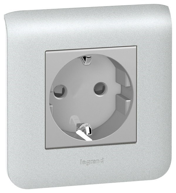 LEGRAND 079213Legrand Alüminyum DLP Gulot Kanalı İçin Sistem Armada Prizi - 2 Modül, 2P+T, AlüminyumLegrand Alüminyum DLP Gulot Kanalı İçin Sistem Armada Prizi{ubercoelektromarket}