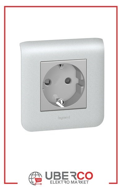 LEGRAND 079213Legrand Alüminyum DLP Gulot Kanalı İçin Sistem Armada Prizi - 2 Modül, 2P+T, AlüminyumLegrand Alüminyum DLP Gulot Kanalı İçin Sistem Armada Prizi{ubercoelektromarket}