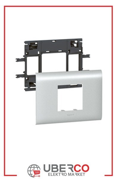 LEGRAND 011212Legrand Alüminyum DLP Gulot Kanalı İçin Sistem Armada Mekanizma Kaidesi - 2 Modül, Kapak Genişliği 85 mmLegrand Alüminyum DLP Gulot Kanalı İçin Sistem Armada{ubercoelektromarket}