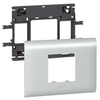 LEGRAND 011212Legrand Alüminyum DLP Gulot Kanalı İçin Sistem Armada Mekanizma Kaidesi - 2 Modül, Kapak Genişliği 85 mmLegrand Alüminyum DLP Gulot Kanalı İçin Sistem Armada{ubercoelektromarket}