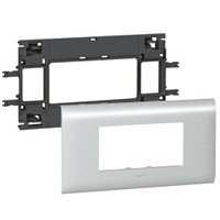 LEGRAND 011214Legrand Alüminyum DLP Gulot Kanalı İçin Sistem Armada Mekanizma Kaidesi - 4 Modül, Kapak Genişliği 85 mmLegrand Alüminyum DLP Gulot Kanalı İçin Sistem Armada{ubercoelektromarket}