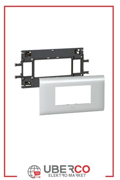 LEGRAND 011214Legrand Alüminyum DLP Gulot Kanalı İçin Sistem Armada Mekanizma Kaidesi - 4 Modül, Kapak Genişliği 85 mmLegrand Alüminyum DLP Gulot Kanalı İçin Sistem Armada{ubercoelektromarket}