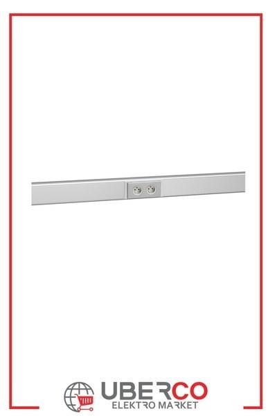 LEGRAND 011168Legrand Alüminyum DLP Gulot Kanalı İçin Evrensel Kaide Çerçevesi (85 mm Kapak, Yatay Kullanım) - İkiliLegrand Alüminyum DLP Gulot Kanalı İçin Evrensel Kaide{ubercoelektromarket}