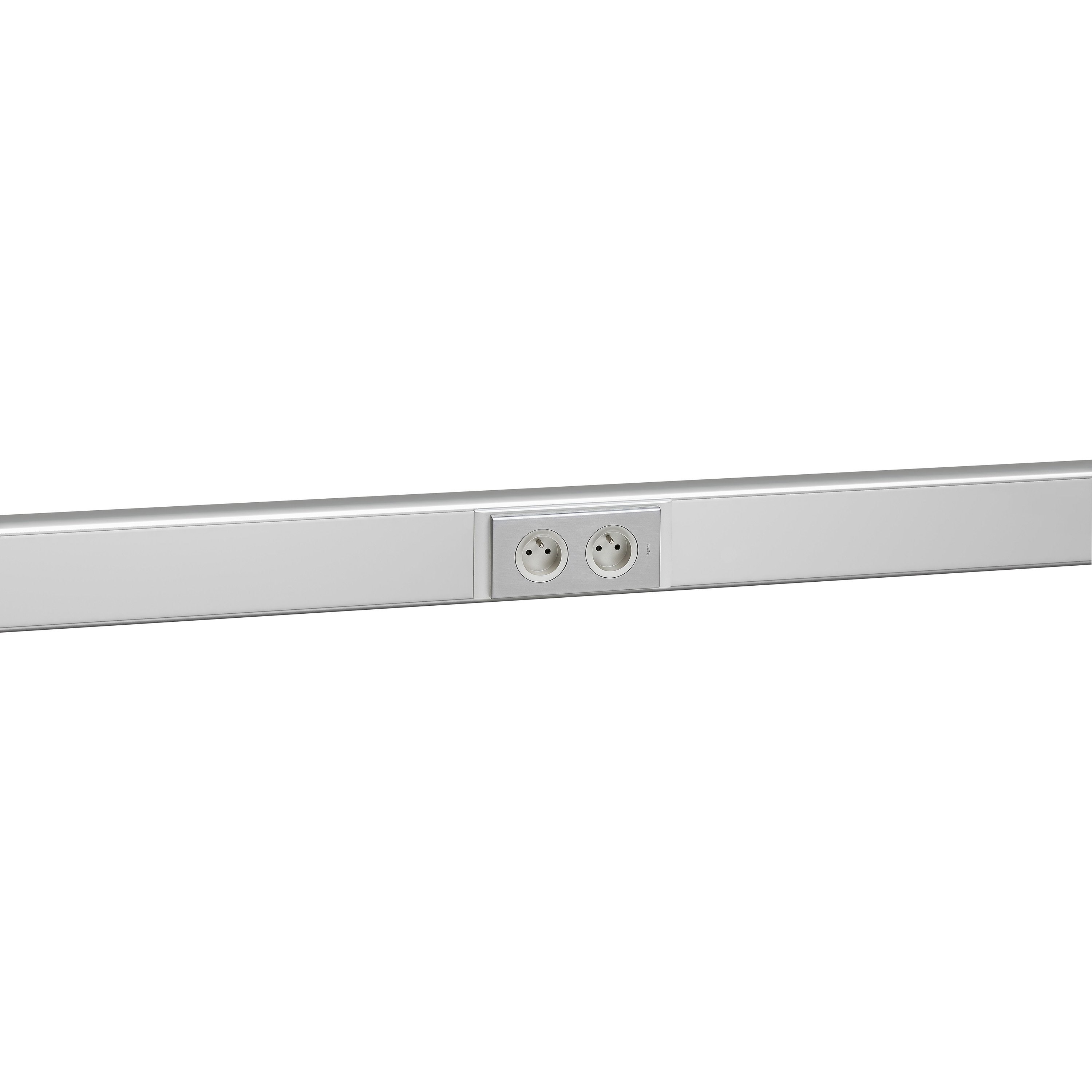 LEGRAND 011168Legrand Alüminyum DLP Gulot Kanalı İçin Evrensel Kaide Çerçevesi (85 mm Kapak, Yatay Kullanım) - İkiliLegrand Alüminyum DLP Gulot Kanalı İçin Evrensel Kaide{ubercoelektromarket}