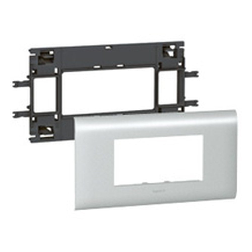LEGRAND 011214Legrand Alüminyum DLP Gulot Kanalı İçin Sistem Armada Mekanizma Kaidesi - 4 Modül, Kapak Genişliği 85 mmLegrand Alüminyum DLP Gulot Kanalı İçin Sistem Armada{ubercoelektromarket}