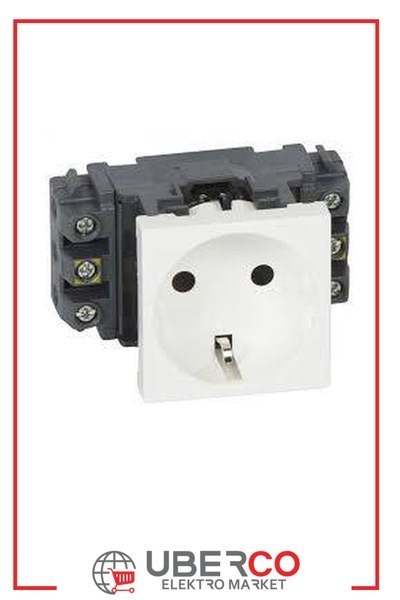 LEGRAND 077601Legrand Alüminyum DLP Gulot Kanalı İçin Sistem Armada Prizi - 2 Modül, 1x2P+T, BeyazLegrand Alüminyum DLP Gulot Kanalı İçin Sistem Armada Prizi{ubercoelektromarket}