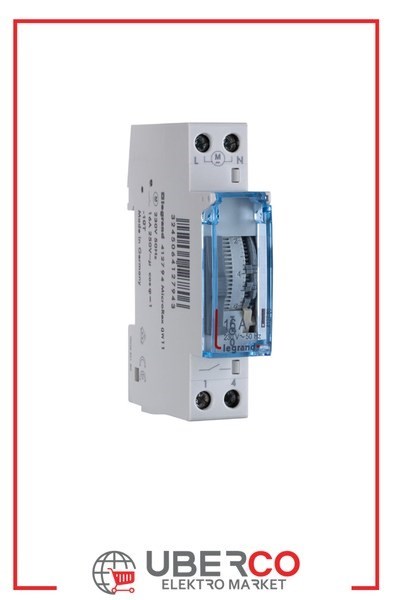 LEGRAND 412794Legrand Analog Kadranlı Zaman Saati - Haftalık (Dikey Kadran) - 100 Saat Rezervli - Kontak NALegrand Analog Kadranlı Zaman Saati - Haftalık (Dikey{ubercoelektromarket}