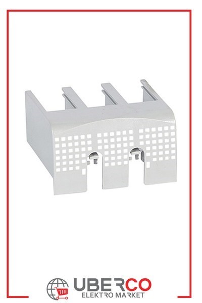 LEGRAND 421050Legrand DPX³ 160 serisi 3 kutup için arkadan bağ. Mühürlenebilir terminal koruyucu kapakLegrand Arkadan bağlantı için terminal koruyucu kapaklar (3{ubercoelektromarket}