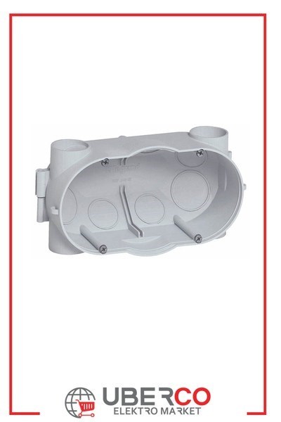 LEGRAND 081942Legrand Batibox Dökme beton için İkili buat - Derinlik: 58 mmLegrand Birleştirilebilir 4 modül{ubercoelektromarket}