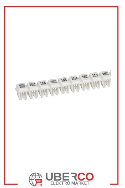 LEGRAND 038163Legrand CAB 3 İşaretleme Sistemi - Kablo ve klemens işaretleme - Rakam 61'den 80'e kadar - Kesit 1,5-2,5 mm²Legrand CAB 3 İşaretleme Sistemi - Kablo ve klemens{ubercoelektromarket}