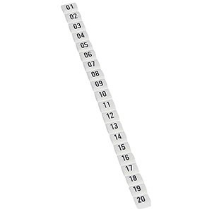 LEGRAND 038150Legrand CAB 3 İşaretleme Sistemi - Kablo ve klemens işaretleme - Rakam 01'den 20'ye kadar - Kesit 0,5-1,5 mm²Legrand CAB 3 İşaretleme Sistemi - Kablo ve klemens{ubercoelektromarket}
