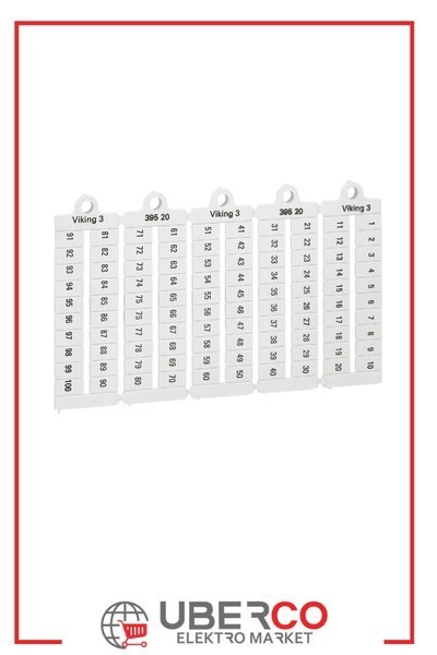 LEGRAND 039520Legrand CAB 3 İşaretleme Sistemi - Tekrarlanma Rakamlar - 1-100 - Kesit 1,5-2,5 mm²Legrand CAB 3 İşaretleme Sistemi - Tekrarlanma Rakamlar{ubercoelektromarket}