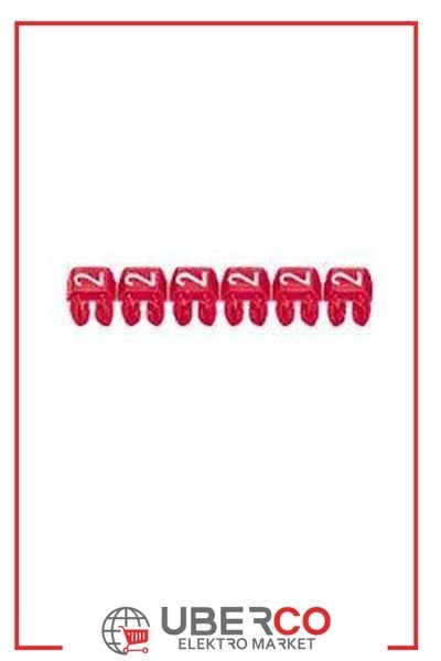 LEGRAND 038222Legrand CAB 3 İşaretleme Sistemi - Viking 3 klemens/kablo rakam işaretleme - Rakam 2 - Kesit 1,5-2,5 mm²Legrand CAB 3 İşaretleme Sistemi - Viking 3 klemens-kablo{ubercoelektromarket}