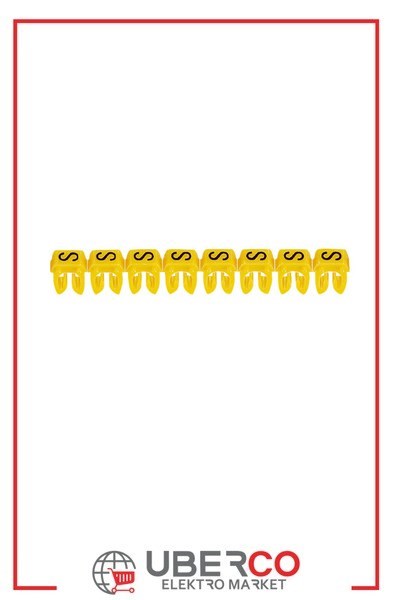 LEGRAND 038318Legrand CAB 3 İşaretleme Sistemi - Viking 3 klemens/kablo harf işaretleme - Harf S - Kesit 0,5-1,5 mm²Legrand CAB 3 İşaretleme Sistemi - Viking 3 klemens-kablo{ubercoelektromarket}