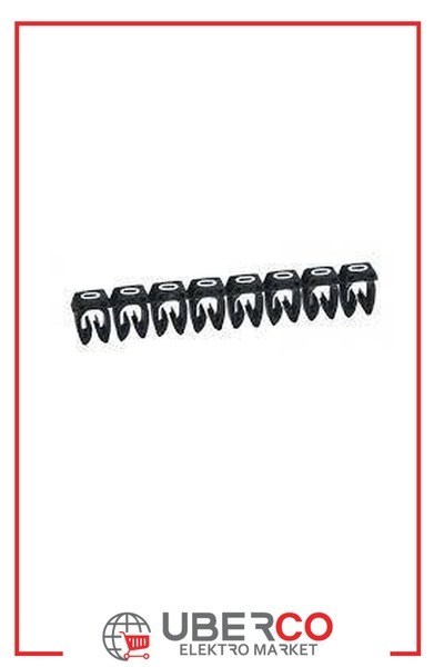 LEGRAND 038220Legrand CAB 3 İşaretleme Sistemi - Viking 3 klemens/kablo rakam işaretleme - Rakam 0 - Kesit 1,5-2,5 mm²Legrand CAB 3 İşaretleme Sistemi - Viking 3 klemens-kablo{ubercoelektromarket}